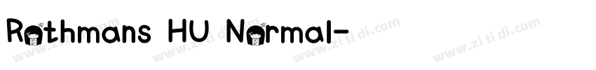 Rothmans HU Normal字体转换